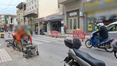 Ηράκλειο: Εργασίες εγκατάστασης οπτικών ινών στην Καλοκαιρινού