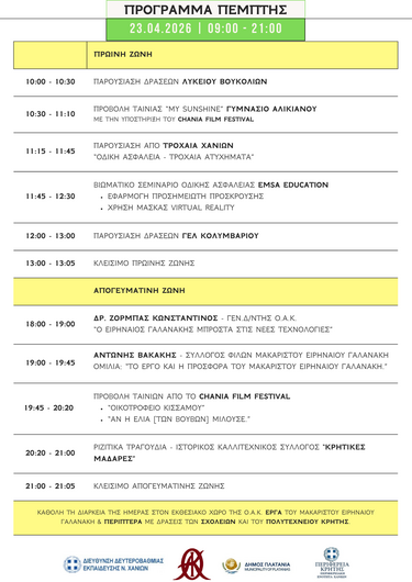 Μαθητική Έκθεση, Πλατανιάς