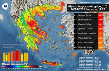 Θερμοκρασίες, meteo