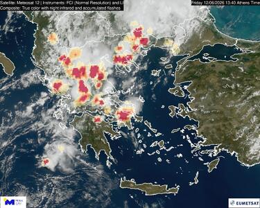κακοκαιρία χάρτης