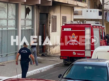 Επίθεση με γκαζάκια σε είσοδο πολυκατοικίας-Αμαλιάδα