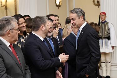 Η δεξίωση στο Προεδρικό Μέγαρο για την 52η επέτειο αποκατάστασης της Δημοκρατίας