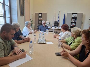 Συνεχίζονται οι συναντήσεις του Δημάρχου Ηρακλείου Αλέξη Καλοκαιρινού με εκπροσώπους συλλόγων της πόλης