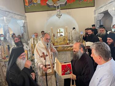 Μονή Κουδουμά, Σταύρος Αρναουτάκης
