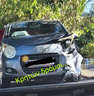 Τροχαίο με τραυματισμό στα Χανιά