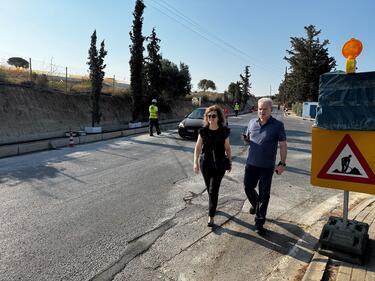 Στα έργα οδικής ασφάλειας στο ΙΤΕ και ανάπλασης της πλατείας Ελευθέρνης ο Δήμαρχος Ηρακλείου 