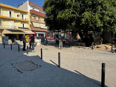 Στα έργα οδικής ασφάλειας στο ΙΤΕ και ανάπλασης της πλατείας Ελευθέρνης ο Δήμαρχος Ηρακλείου 