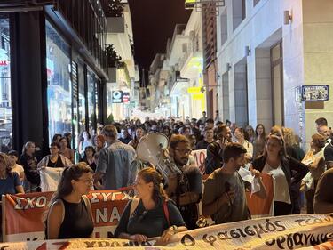 Κρήτη: Ισχυρό αντιφασιστικό μήνυμα στις πορείες για τα 13 χρόνια από τη δολοφονία του Παύλου Φύσσα