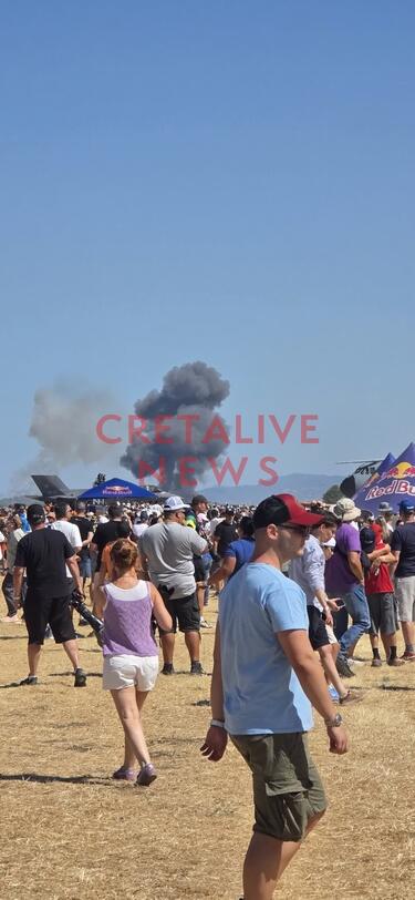 Επεσε Phantom κατά τη διάρκεια επίδειξης στην Τανάγρα!