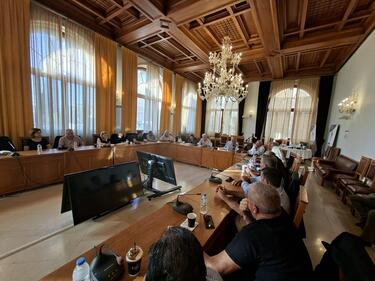 Νέα σύσκεψη στη Λότζια με τους Προέδρους των Κοινοτήτων υπό τον Δήμαρχο Ηρακλείου για την αποκατάσταση των υποδομών και την ενίσχυση των πληγέντων
