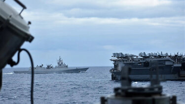 Φωτογραφίες από την συνεκπαίδευση με το αεροπλανοφόρο "Truman" στα ανοικτά της Κρήτης