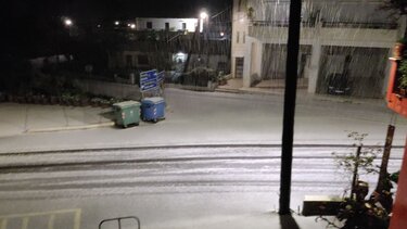 Η εξέλιξη της κακοκαιρίας "Ελπίδα" τη νύχτα