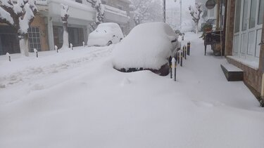 Έφτασε το μισό μέτρο το χιόνι στα Ανώγεια!