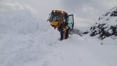 Πάνω από μισό μέτρο το χιόνι στα ορεινά του Ρεθύμνου