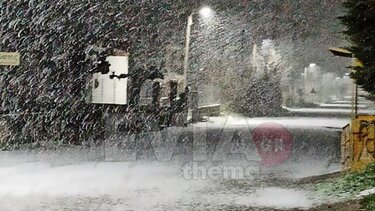 Μάχη με τον χιονιά στην Εύβοια