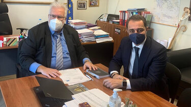 Συνάντηση Σενετάκη - Παπαγιαννίδη για την άρδευση στο νομό Ηρακλείου