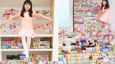 Εξάχρονη με πάνω από 3.000 lip balms μπήκε στο βιβλίο Γκίνες