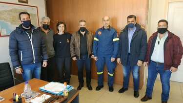 Το νέο Διοικητή Ρεθύμνου συνάντησε αντιπροσωπεία της Ένωσης Πυροσβεστικών Υπαλλήλων