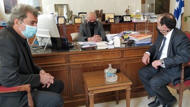 Συνάντηση Δημάρχου Ηρακλείου με Χρήστο Σπίρτζη και Παύλο Πολάκη