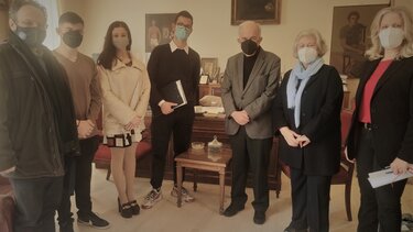 Συνάντηση του Βασίλη Λαμπρινού με αντιπροσωπεία του Μουσικού Σχολείου