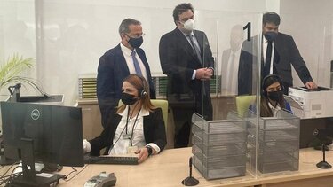 Ο Κ. Πιερρακάκης στην παρουσίαση της υπηρεσίας MyGovLive στην Κύπρο