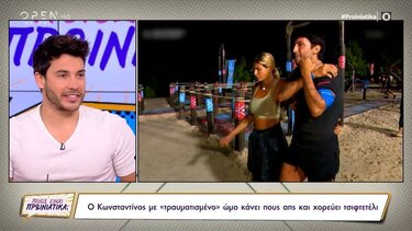 Ο Κωνσταντίνος Εμμανουήλ με «τραυματισμένο» ώμο κάνει push ups