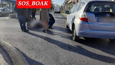 Στο νοσοκομείο δικυκλιστής μετά από τροχαίο 