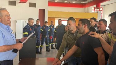 Πρώτα για εκπαίδευση και μετά στη "μάχη" οι δασοκομάντος της ΕΜΟΔΕ Κρήτης