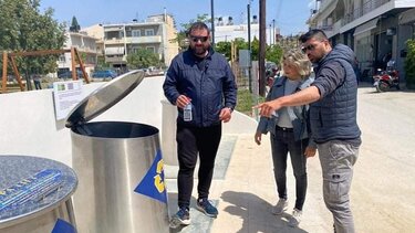 Υπόγειοι κάδοι απορριμμάτων σε Μοίρες και Τυμπάκι