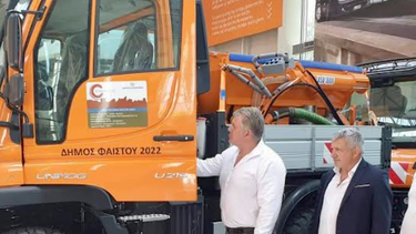 Νέο μηχάνημα στο Δήμο Φαιστού για κάλυψη λακκουβών 