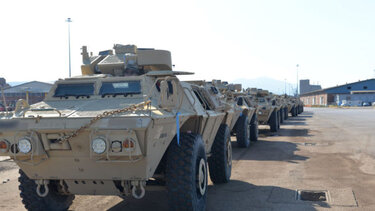 Παραλαβή 180 τεθωρακισμένων τροχοφόρων οχημάτων αναγνώρισης Μ1117	