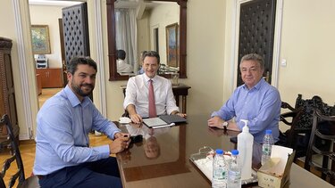 Στον Θ.Σκυλακάκη για τα έργα της Κρήτης, ο Περιφερειάρχης