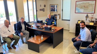Στην Πυροσβεστική Υπηρεσία Ρεθύμνου ο Ανδρέας Ξανθός
