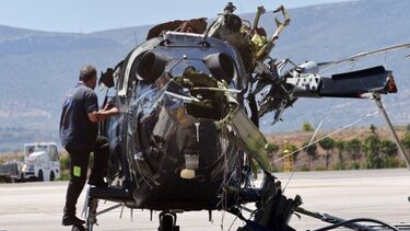 Ελ. Βενιζέλος: Ελικόπτερο έπεσε και κόπηκε στα δύο