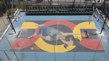 Ο Αντετοκούνμπο με... μουστάκι σε εντυπωσιακό γκράφιτι στην Κρήτη