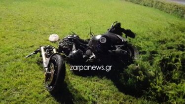 Σφοδρή σύγκρουση μηχανής με αυτοκίνητο στα Χανιά