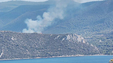 Μεγάλη φωτιά στην Κορινθία - Τεράστια κινητοποίηση της Πυροσβεστικής