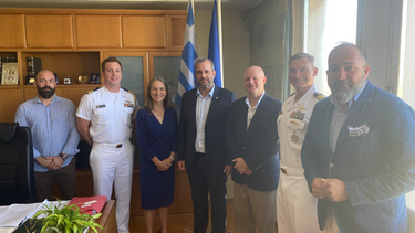 Ο Πρόεδρος του Επιμελητηρίου Χανίων υποδέχτηκε τη Maria dG Olson