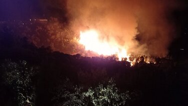 Πυρκαγιά σε χαμηλή βλάστηση στην Ύδρα