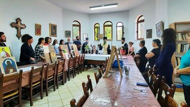 Aγιασμός για την έναρξη του κατηχητικού σχολείου και της σχολής αγιογραφίας της Ενορίας Γάλλου Ρεθύμνης