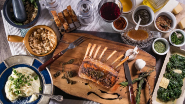 Αρνί με κρούστα από μουστάρδα