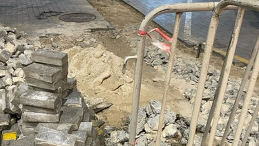 Για μια ακόμα φορά έργα στο κέντρο, στην οδό Κατεχάκη