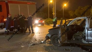 Τροχαίο με δύο τραυματίες στα Χανιά