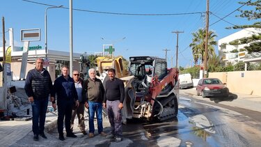 Ξεκίνησε η κατασκευή των δικτύων του νέου βιολογικού καθαρισμού Γουρνών-Βαθειανού Κάμπου-Καρτερού