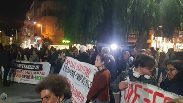 Πορεία στο κέντρο του Ηρακλείου για το Πολυτεχνείο