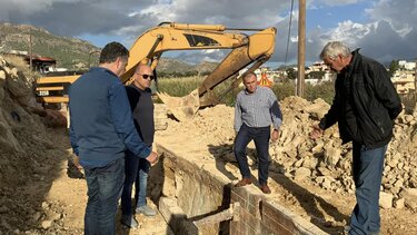 Στο έργο κατασκευής του βιολογικού καθαρισμού στο Μακρύ Γιαλό ο Δήμαρχος Ιεράπετρας 