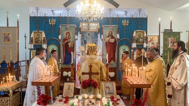 Ο Αρχιεπίσκοπος Αυστραλίας στην Ουκρανική Ενορία Αγίων Βασιλείου και Γεωργίου στο Newcastle 