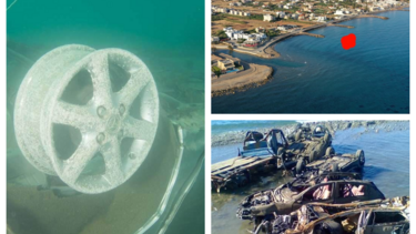 2,5 χρόνια μετά, ένα αυτοκίνητο ακόμα … κολυμπάει στον βυθό των Γουρνών!