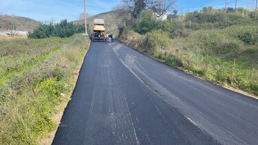 Συνεχίζονται οι εργασίες ασφαλτόστρωσης επί του ΒΟΑΚ στο τμήμα Γιόφυρο - Λινοπεράματα