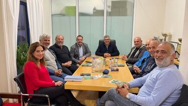 Στις εγκαταστάσεις του Ναυτικού Ομίλου Χανίων ο Παντελής Πετσετάκης